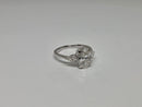 Bague de fiançailles solitaire en or blanc 14k 2.42ct oval  vs diamant lab