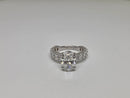 Bague de fiançailles en or blanc 18k 5.05ct oval  vs diamant lab