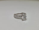 Bague de fiançailles en or blanc 18k 5.05ct oval  vs diamant lab