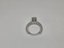 Bague de fiançailles en or blanc 18k 5.05ct oval  vs diamant lab