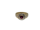 Bague rond en or 10k