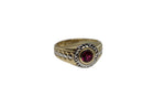 Bague rond en or 10k