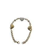 10k bracelet coeur 2 couleurs