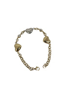 10k bracelet coeur 2 couleurs