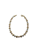 10k bracelet  coeur 3 tons en or 10k