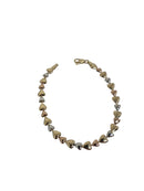 10k bracelet  coeur 3 tons en or 10k