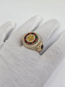 Bague  10k Casino Roulette
