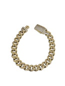 Bracelet en or jaune de Monaco 10k 5mm
