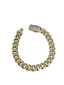 Bracelet en or jaune de Monaco 10k 5mm