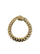 Bracelet en or jaune de Monaco 10k 5mm