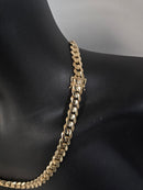 10MM Chaine Miami Cuban Link en or 10 Karat