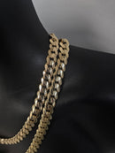 12MM 10k Yellow Gold Miami Cuban Link Chain Miami