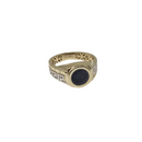 Men’s Solid 10K Yellow Gold Ring - Greek Darkness