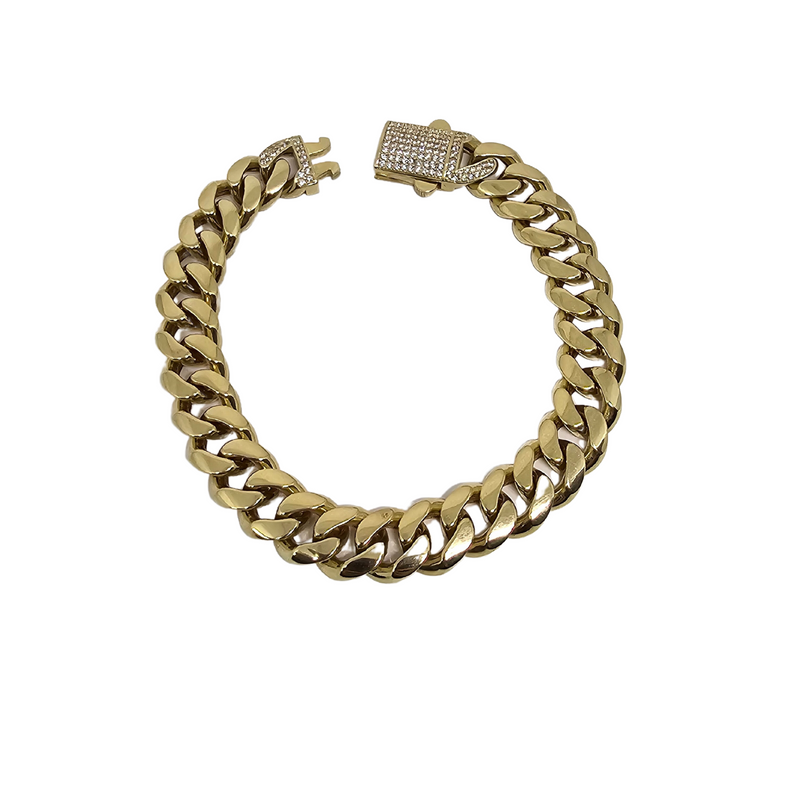 10k 13mm Miami Cuban Link Zirconia Lock