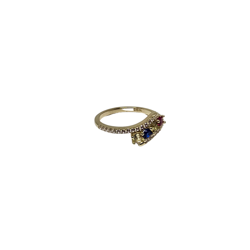 10k birthstone family ring