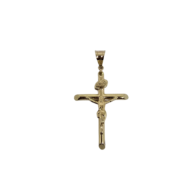 Handcrafted 10K Gold Cross Pendant – Symbol of Faith