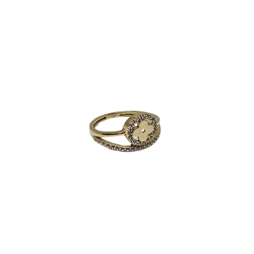 10k Gold Elizabeth  flower Ring