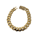 Bracelet en or jaune de Monaco 10k 11mm
