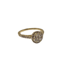 Éclat pur : Bague en or 14K avec diamant rond et 0,51ct de diamant naturel