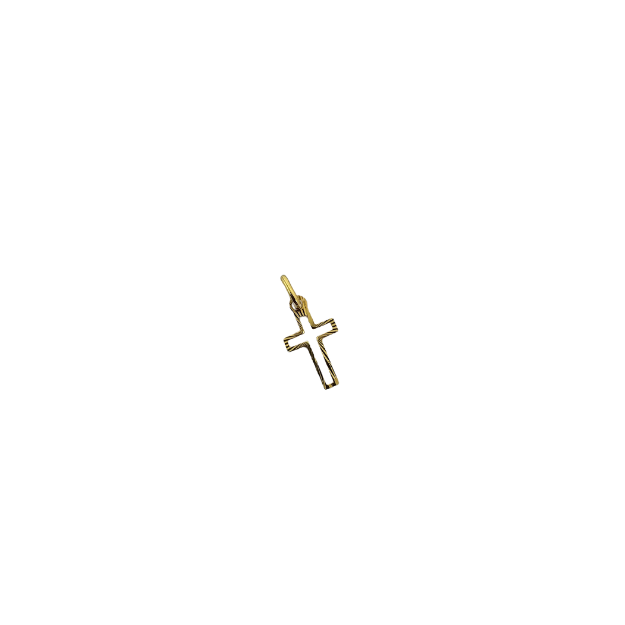 10k Gold Cross Pendant Erminio