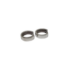 10k or blanc Boucles d'oreilles Huggies