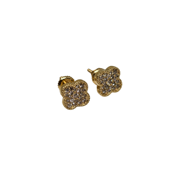 Boucles d'oreilles 10k Square Classic 0.35ct Diamonds