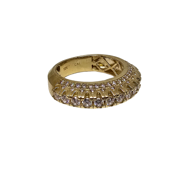 10K Gold Hip Hop Ring New cali-114