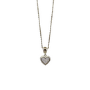 Love to you : Pendentif coeur en or 10K sur chaîne Singapour