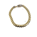 Bracelet Monaco 8 mm en or jaune 10k
