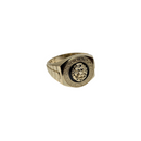 King's Roar : Bague pour homme en or jaune 10K avec motif de tête de lion