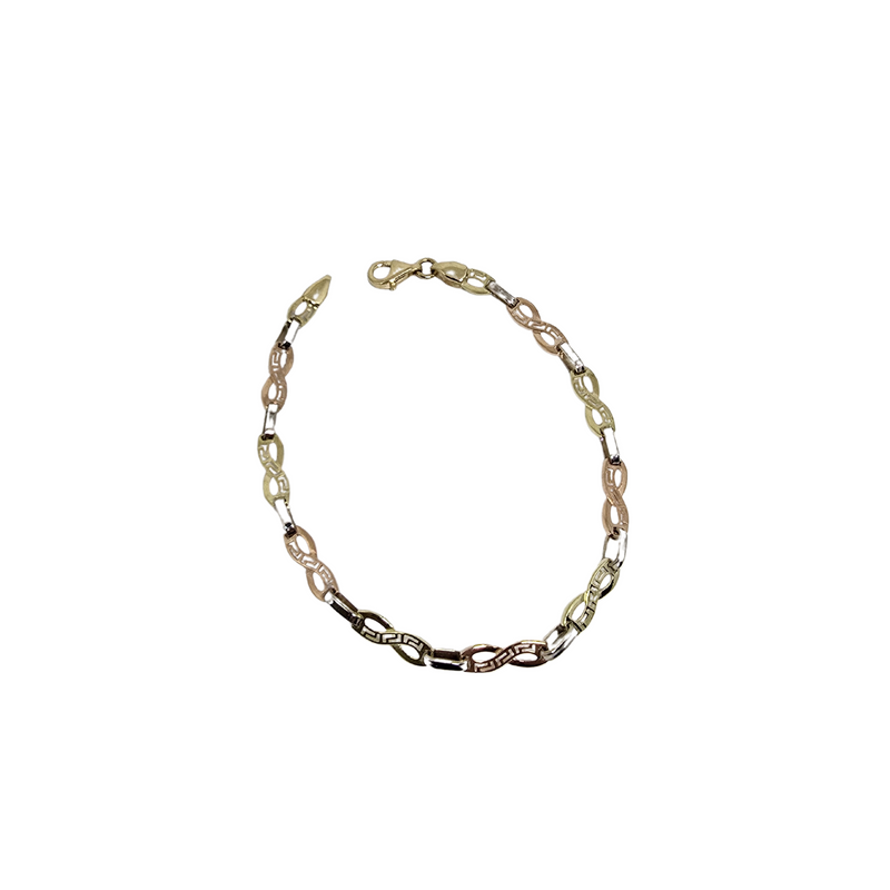 10K 3mm Stephani Bracelet  Yellow Gold MBS-705