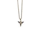 Torsade chaine avec Ange pendentif en or 10 karat GC-028