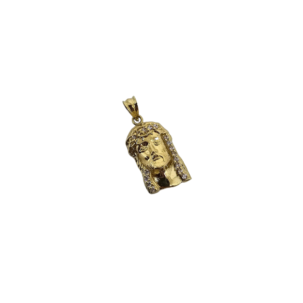 10k Gold Jesus Pendant New