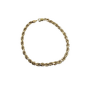 Bracelet 10k 4mm torsade diamond cut 