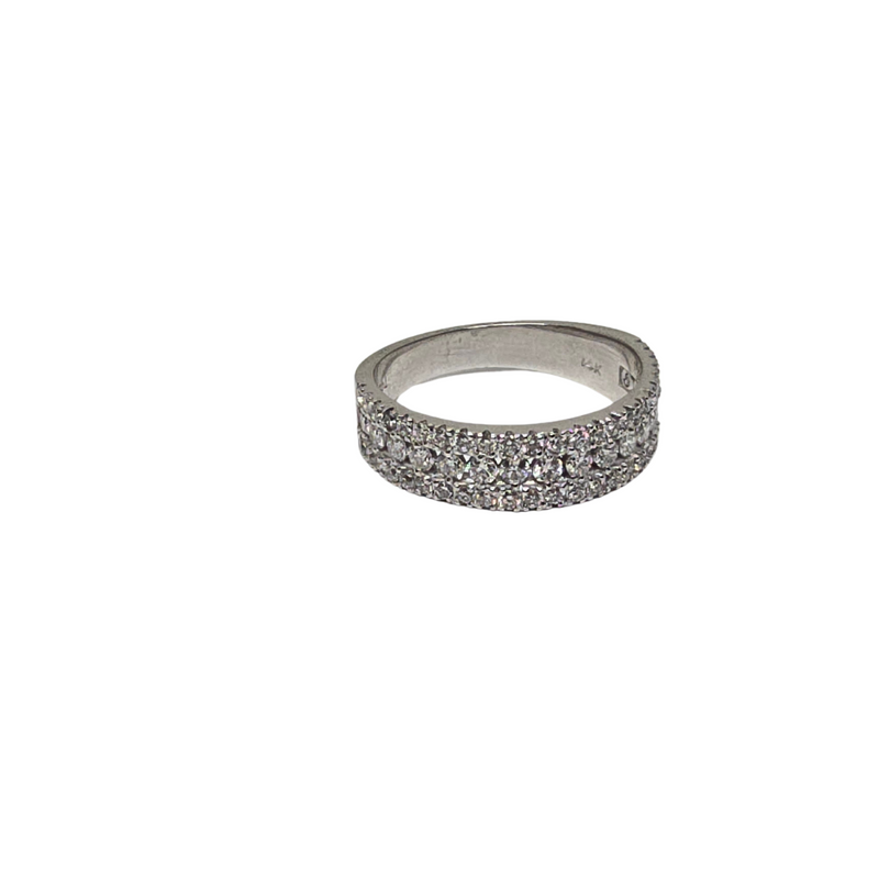 Elegant 14kt White Gold Ring with 1.00 Carat Lab-Grown VS Diamonds LR0780-LAB