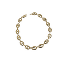 10k 8mm Grains de café or jaune