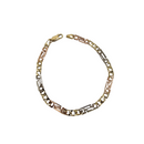 10K 4mm Mayson  Bracelet 3 tones  Gold MBS-1083