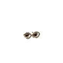 10K Yellow Gold Heart Earrings with Zirconia NEW