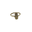 Protective Grace: 10K Yellow Gold Hamsa Ring