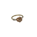 Enchanted Bloom: 10K Yellow Gold Rose Ring