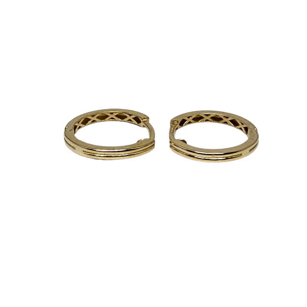 10k Huggies Earring Yellow Gold