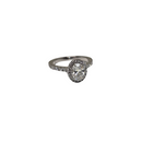 14k 1.58ct Beautiful Oval Ring Lab Vs Diamonds New