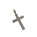 10k Gold 1.00ct  Diamond Cross