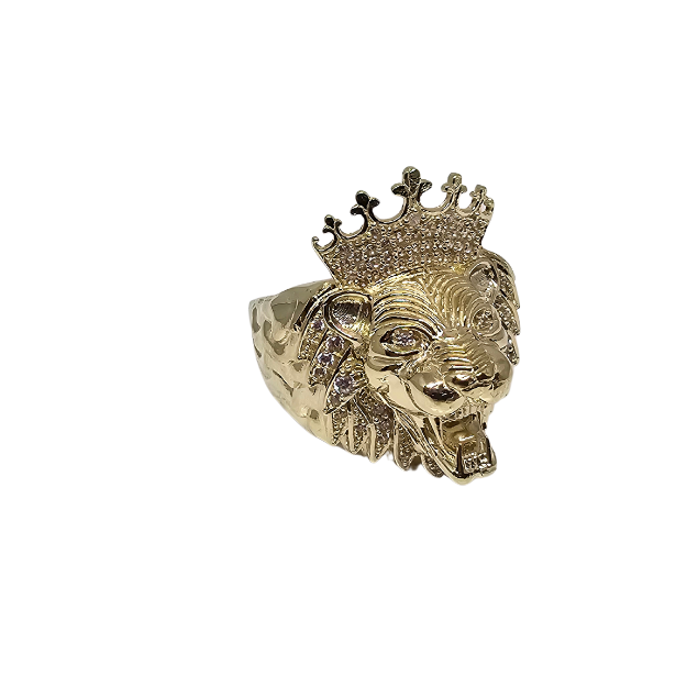 10K Gold Lion King Ring New CAL-013