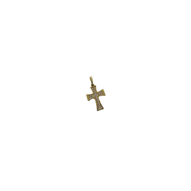 10k Gold Cross Pendant Vito