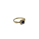 10k gold blue stone ring