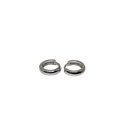 10k Or blanc Boucles d'oreilles huggies