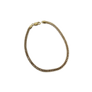 Bracelet franco coupe de diamand 2 ton