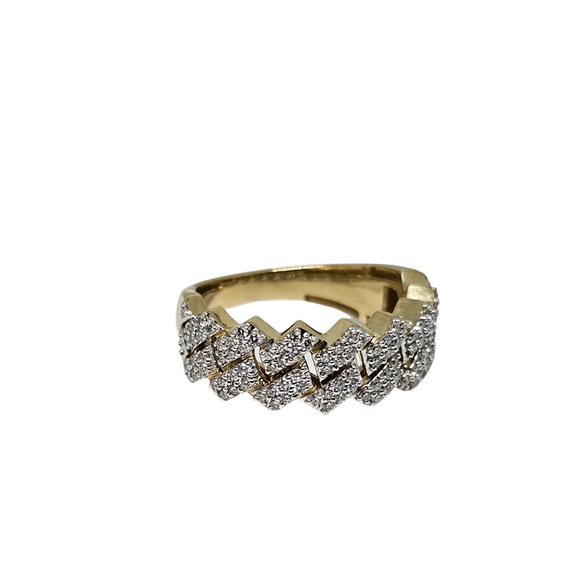 10k 8mm Monaco 0.56ct VVS/VS Diamonds Ring