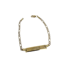 Bracelet Bébé Chaîne Figaro Or Jaune 10K BABY-002